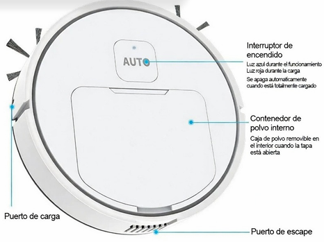 Mini Robot Aspirador 3 en 1