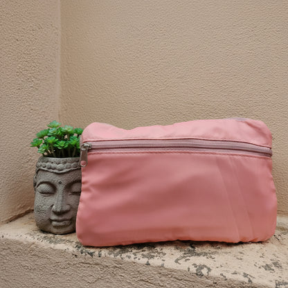 Bolso totebag plegable color rosa