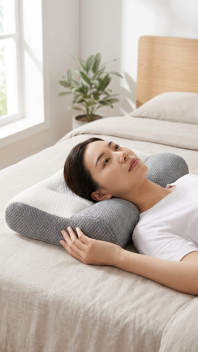 Almohada de apoyo cervical viscoelástica