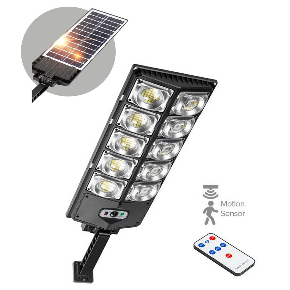 Lámpara solar con 10 luces LED y sensor de movimiento